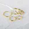 Hoopörhängen Aide 925 Sterling Silver Gold Circle For Women Birthday Party Simple Noble Fine Jewelry Gift 12/14/16/18mm