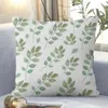 Cuscino cover tocco morbido elegante stampato a foglie di pianta set di cuscini per sedia decorazioni divani non fading con abbigliamento con cerniera