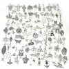 50pcs Tibetan Silver mélangé Petit animaux de pendentif aléatoire Charmes Perles pour bijoux Bracelet Boucles d'oreilles Boucles d'oreilles Collier Collier
