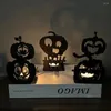 Ljushållare står Halloween Iron Pumpkin Lantern Holder Versatile Metal Craft Tealight Decor for Home Outdoor