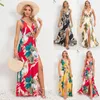 Abiti casual di alta qualità 2024 Summer Women Double Veeveveless Flit Abito a tutela lunghi abiti da sentenza Maxi Vestido sera Y2K