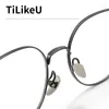 Zonnebrillen frames trendy merk TilikeU mannen pure titanium bril met ronde ultralicht retro hoge waarde bril vrouw