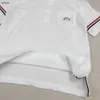 Classics Boys Polo Shirt Set Kids Designer Clothes Baby Tracks Size 100-150 cm Minimalist White Design Kortärmad och shorts 24mar