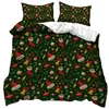 Notenkraker Red Vintage Truck Santa Pine Tree Winter Forest Vrienden Kerstmek deksel van HO ME LILI VOOR BEDDING Decor