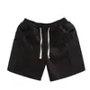 Shorts para hombres Men Sports Vintage Cargo con múltiples bolsillos para la cintura casual de jogging de verano