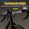 Shiziwangri 5200lm cykelljus front 8000mAh cykellätt vattentät ficklampa USB -laddningstrålkastare för MTB Road Cycling Lamp