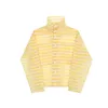 Chemises décontractées pour hommes 2024 Spring été élégant Stripe Stripe Translucent Design Shirt Veste Suncreen Clothes Tops Beach 836C91