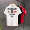 ハイエンドプリントポロシャツメンズTシャツトレンディブランドトレンド中国シック2022ニューメンズリーディングハーフスリーブトップ