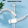 10st Spiral Cable Protector Winder Universal Charger Protector för iPhone Android Data Line Cabel Holder Protective Hleeve