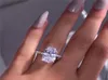 Nouvelles anneaux de mariage pour femmes mode argenté en pierre de gemme de fiançailles anneaux de fiançailles bijoux en diamant simulé pour mariage6704666