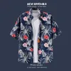 2024 Balinese Floral Shirt Floral Short Sleved Shirt męs