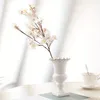 Flores decorativas 2pcs Silk Cherry Blossom ramificações de pêssego artificial Arranjos de vasos de caules longos para a decoração da festa de festas de casamento