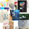 15cm*100cm Adhesive Vinyl Making Sign Vinyl Sticker Craft Waterproof Scrapbook Letter Iridescent Silver for Cup/Wall/Glass Decor