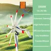 Kina 3000W Horisontell vindkraftverk med MPPT Controller 3KW 12V 24V 48V Agenmerator Free Energy Windmill for Home Farm