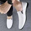 Casual Shoes Genuine Leather Men's Summer Breathable Slip On Business Antiskid Handmade Designer Formal Loafers