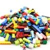 100 g/pacchetto parti di base a base di mattoni casuali multicolore bloccali fai -da -te particelle giocattolo compatibili in assorbimento regalo per bambini allineato