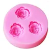 Moldes de cozimento Kaymiklee M005 Flor de rosa Arylic Resina Silicone Moldent Sugar Craft Chocolate Gumpaste