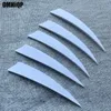 100Pcs 4" Right Wing/Left Wing Shield Arrow Feather White Fletching Natural Turkey Plumes Archery Accessories Hunting Shooting