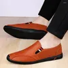 Casual Shoes Top Layer Cowhide Business Leather Fashionable Brand Men's Comfort /Breattable Low Men Outdoor Driving