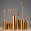 Candle Holders Modern Wedding Holder Nordic Table Centerpieces Living Room Candles Aesthetic Metel Velas Home Decoration GXR45XP