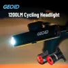 Phare de vélo géoïde tournure lampe à LED cycliste USB cycle rechargeable du cycle avant de la lumière avant