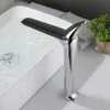 Skowll Badrum Vanity Sink Faucet Deck Mount Single Hole Basin Mixer Tap, Polished Chrome 20210