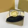 2024 Cinturón de diseñador de moda cinturón de lujo para hombre Cinturones de hebilla de plata de oro para mujeres Ancho de diseño de 3,8 cm Ceinture de doble cara rayado