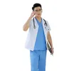 Hospital Clinical Uniform Nursing Uniforms Women Nurse Scrubs Medical Men Doctor Clothing Short Sleeve Blouse Uniforms