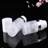 Storage Bottles Empty 10ml Airless Pump Lotion Clear Plastic Vacuum Bottle For Cosmetics With Silver Gold Ring Cosmetic Packaging Tube