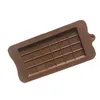 50pcs 24 Grid Silicone Square Chocolate Mold Dssert Bar Block Ice Cake Candy Sugar Bake Mould