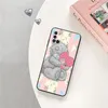 For Samsung Note 20 10 9 8 A32 A33 A34 A41 A42 A51 A52 A54 A53 A71 A72 A73 A31 A14 Cute Bear Teddy Soft Phone Shell Case Cover