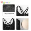 Bras Wyplosz Women's Sports Bra Push Up Workout Hip Louting Underwear Femmes Support Tube Tops High Gilding High Gilding Nude