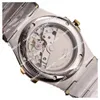 2024 Nuovo nuovo a buon mercato da 38 mm Data 123.10.38.21.02.001 Diaria bianca Miyota 8215 Orologio automatico Sapphire Glass in acciaio inossidabile Orologi braccialetti in acciaio inossidabile