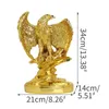 Dekorative Figuren Golden Bald Eagle Statue Home Decor Office Dekoration Harz Kunst Crafts Tier Spreizflügel Flügel