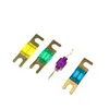 5pcs Anl Gold Lated Care Fuses Mini Car Stereo Audio Afs Fuse 20A30A40A50A60A70A80A100A120A125A150A175A200A 250A Auto