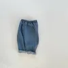 Calça crianças calças de jeans soltas moda bebê menina calças casuais crianças jean jean meninos calças calças macias calças de calça de criança