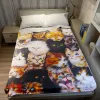 Couverture de lit de flanelle de conception de chat mignon