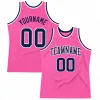 Custom Pink Black- Authentic Throwback Basketball Jersey 3D Printed Tank Tops Men Personlized Team Unisex Top