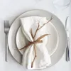 4Pcs Classical High Quality 100% Linen Napkins Restaurant Wedding Dinner Pure Linen Custom Home Solid Color Table Napkin