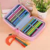 Oxford Cloth Pencil Bag Large-capacity School Supplies Porous Zipper Pencil Bag Student Multi-functional Stationery Bag Supplies