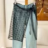 Пояс винтажные кружевные сплайсинговые юбки мод