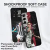 Svart TPU -fall för Samsung Galaxy S23 S22 S20 S21 Fe Plus Ultra+S10 E Lite Cover Dybala