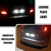 2pcs Car LED LED Numéro de licence Plaque de plaque pour Ford Mondeo MK3 2000 2001 2002 2003 2004 2005 2006 2007 4/5 Porte Canbus Auto Lampe