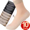 10pais = 20pcs Summer Women Velvet Silk Sockin