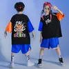 Kid Kpop Hip Hop Vêtements graphiques Tee Imprimez surdimension