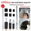 Hot-melt Water Stop Pin Kit 1Inch 1/2Inch 3/4Inch Stopper Anti-skid Rubber Durable Metal Water Stop Needle for Plugging Bathtub