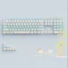 Accessoires Pudding Transparent Keycaps Summer Beach Raindrop Thème Sublimation pour le clavier mécanique Bleu Bleu Asa PBT Backlight Keycap