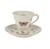 Cups Saucers keramische koffiekop en schotel set afternoon tea Geurend Phnom Penh retro Europese stijl Designer Iced