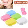 5pcs multicolor Fake Teeth Orthodontic Case Dental Storage Box Mouth Guard Plastic Denture Case dental Oral Supply box hot sale