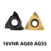 Jenseits von 16ver 16VNR AG60 AG55 3.0 ISO TR 2.0TR STICE -Gewinde Einfügen 16 Ver 16 VNR 3.0iso externe interne CNC -Carbideinsätze